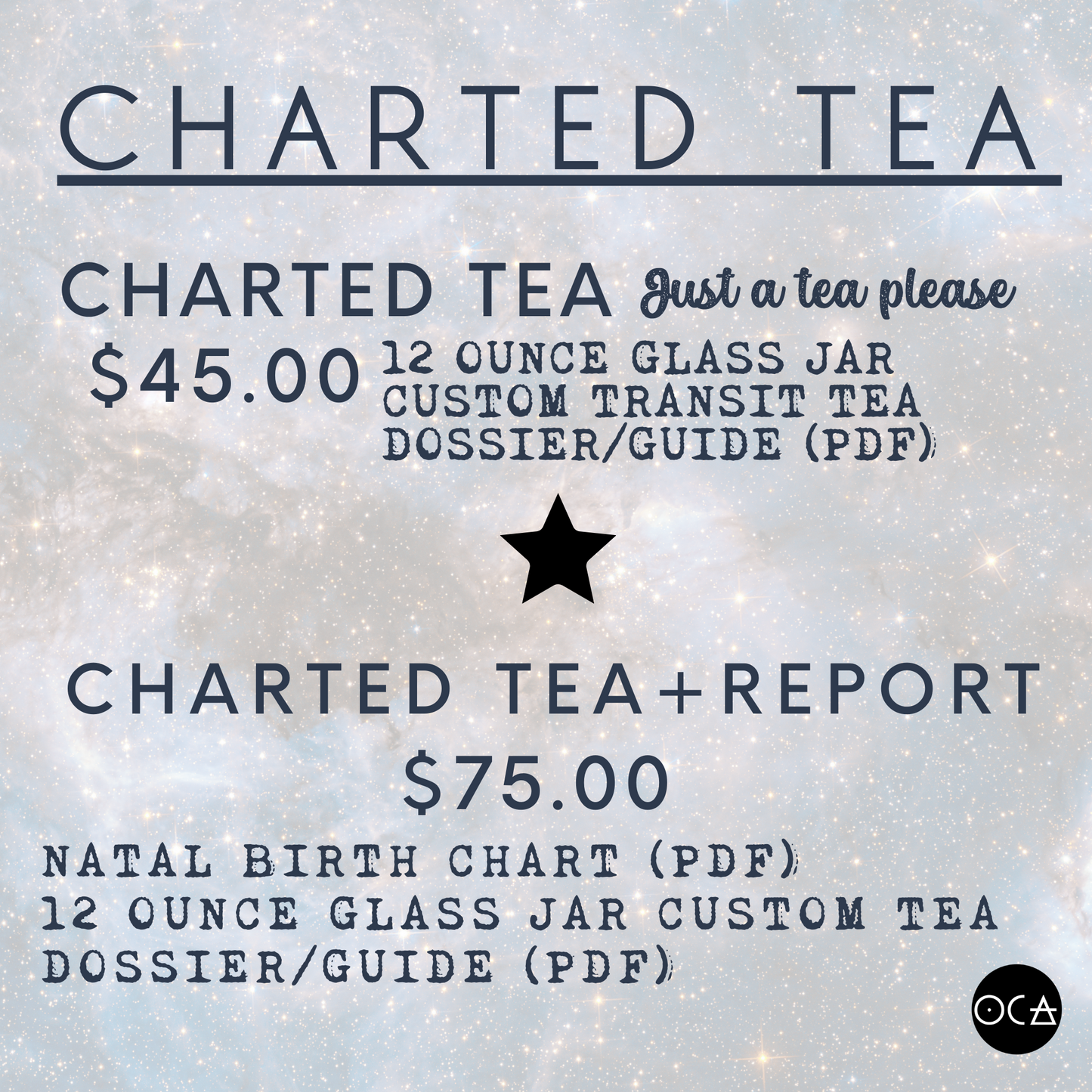 Charted Tea (Custom Herbal Tea/Natal Chart PDF&Ebook Download)