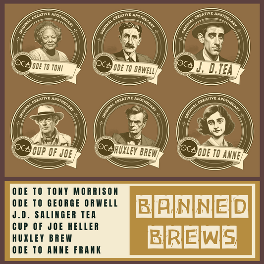 Banned Brews Chapter Two TeaRing (Herbal Tea Sampler Set/Gift Set/6 teas) Banned Books Gift Set