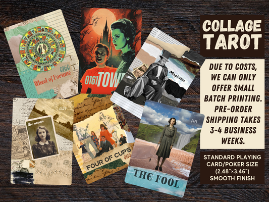 Tarot Collage Cards Oracle Cards Gift Set (Pre-order) Original Collage/Vintage Design