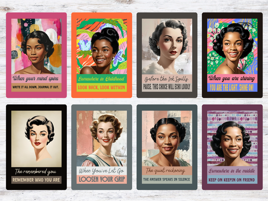 Now or Never Timing Oracle Cards Gift Set (Pre-order) Original Retro/Vintage Design