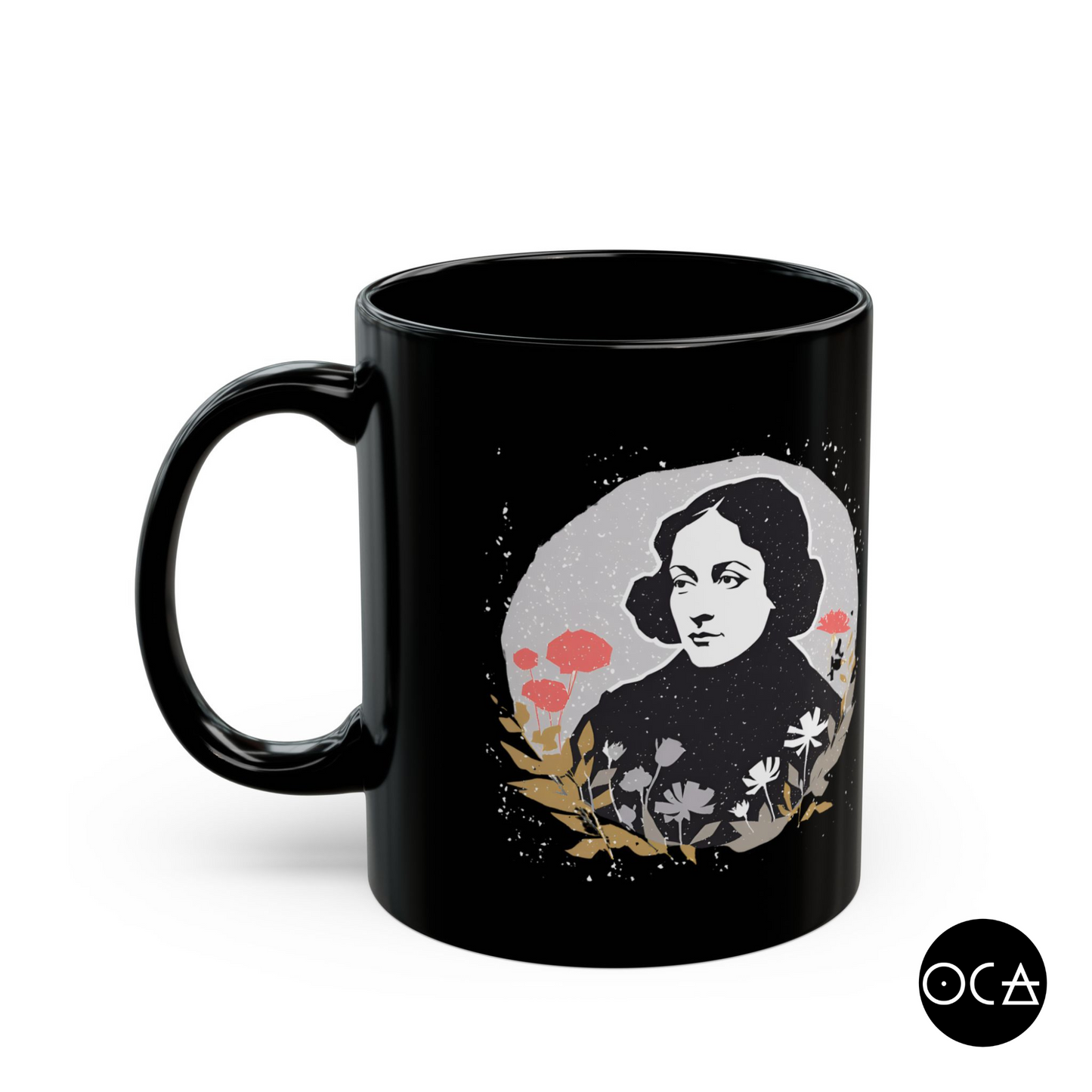 Inspirational Black Mug - Christina Rossetti Quote, Coffee Cup for Poetry Lovers, Gift for Readers, Home & Office Décor