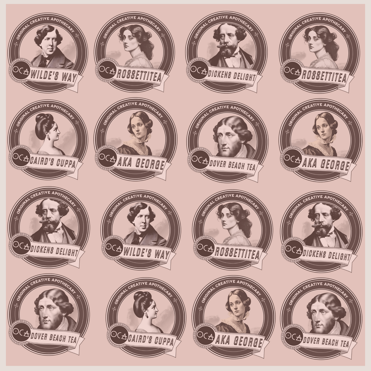 Jane Austen Sipset TeaRing (Herbal Tea Sampler Set/Gift Set/6 teas)