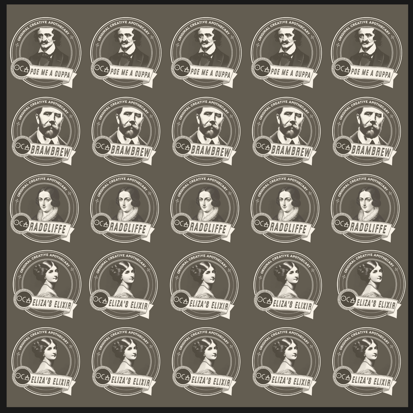 Gloriously Gothic Writer's TeaRing (Herbal Tea Sampler Set/Gift Set/6 teas)