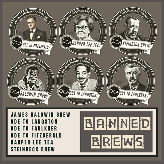 Banned Brews Chapter One TeaRing (Herbal Tea Sampler Set/Gift Set/6 teas) Banned Books Gift Set