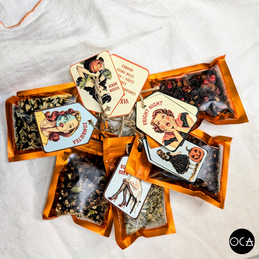 Trick or Treat TeaRing Halloween Giftset (Herbal Tea Sampler Set/Gift Set/5 teas)