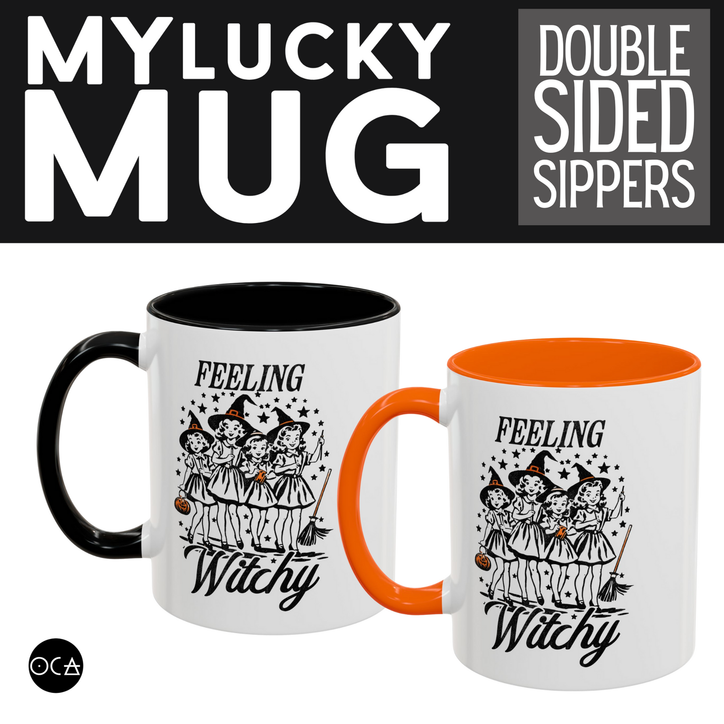 Witchy Pals Magical Gift Mug (Doublesided/2 Color Options)