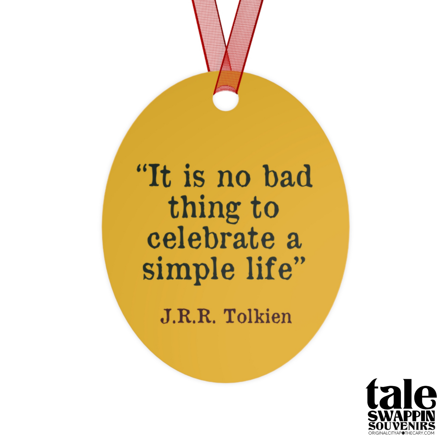 J.R.R. Tolkien Ornament (Doublesided/2 Design Options) Herbteller Tale Swappin Souvenir
