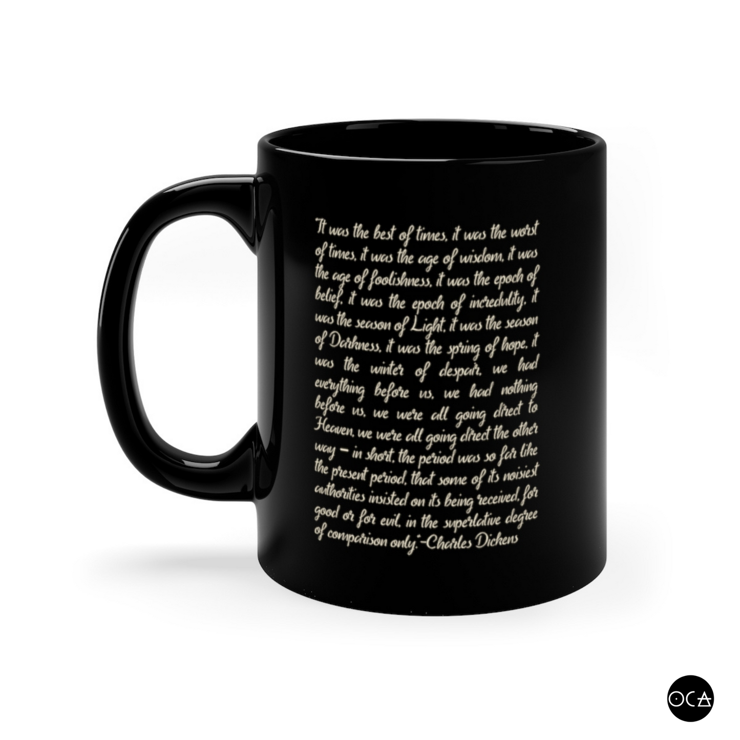 Charles Dickens Mug (Doublesided/2 Color Options)