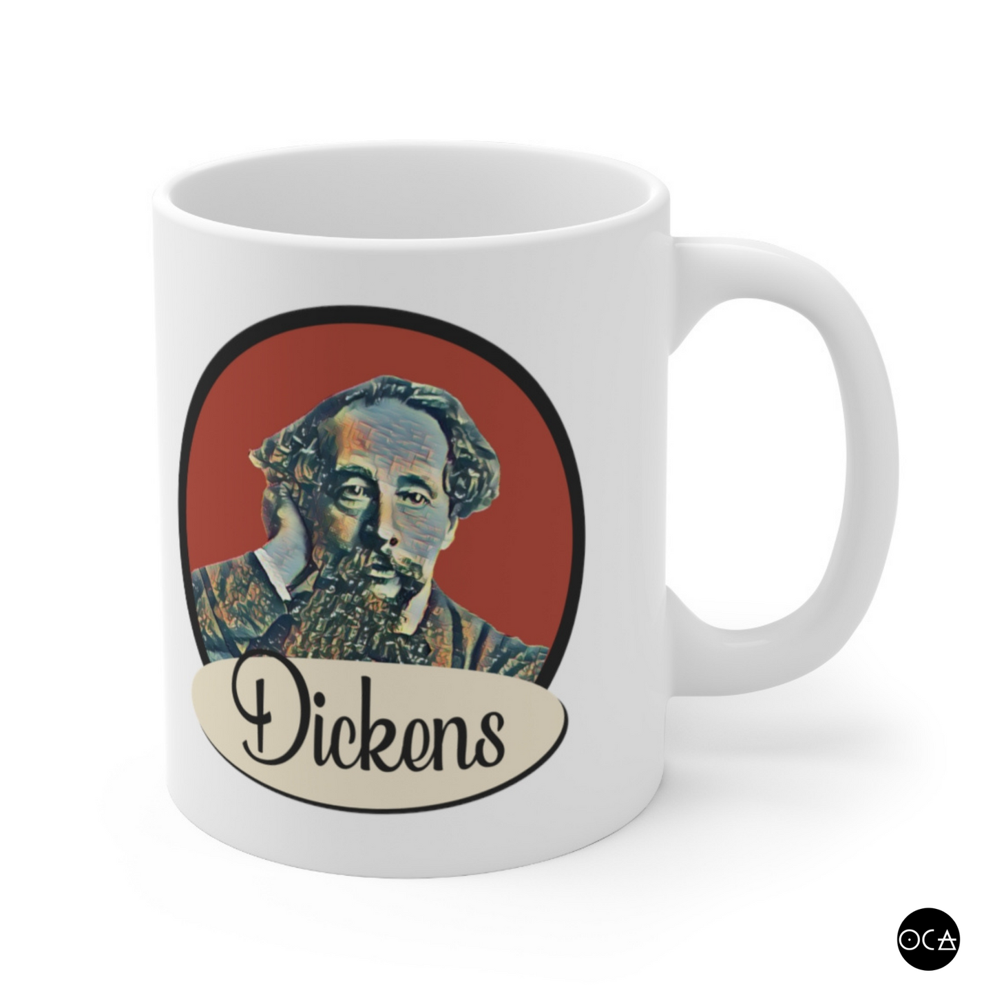 Charles Dickens Mug (Doublesided/2 Color Options)