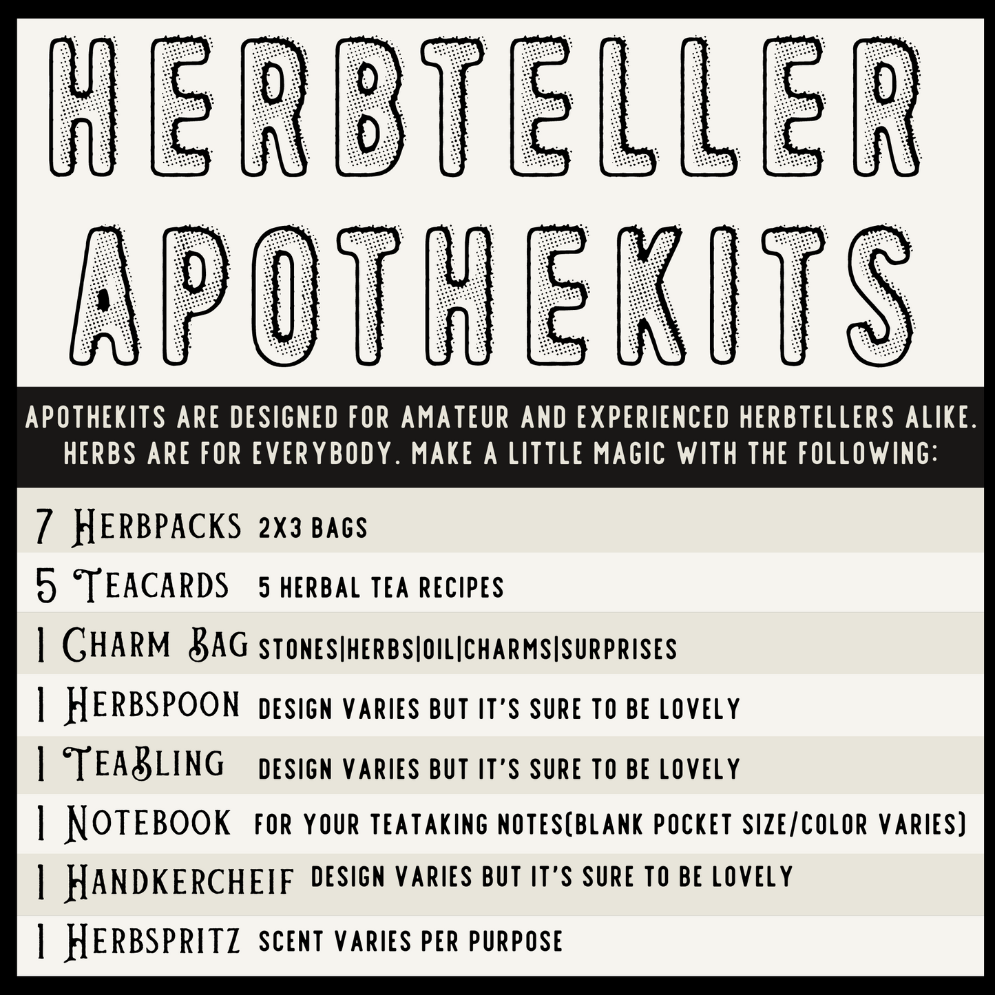 Capricorn Herbs Apothekit (Herb Kit/Tea Kit)