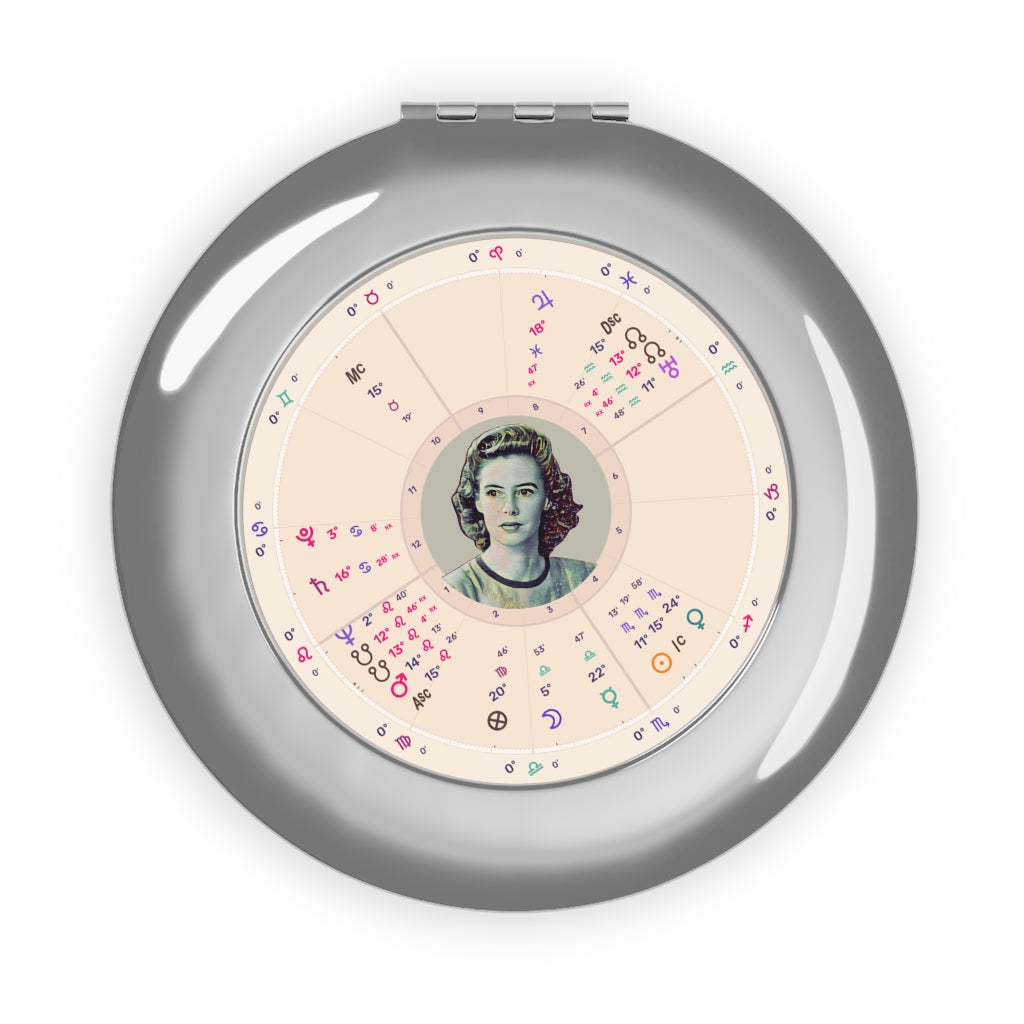 Custom Zodiac Compact Travel Mirror