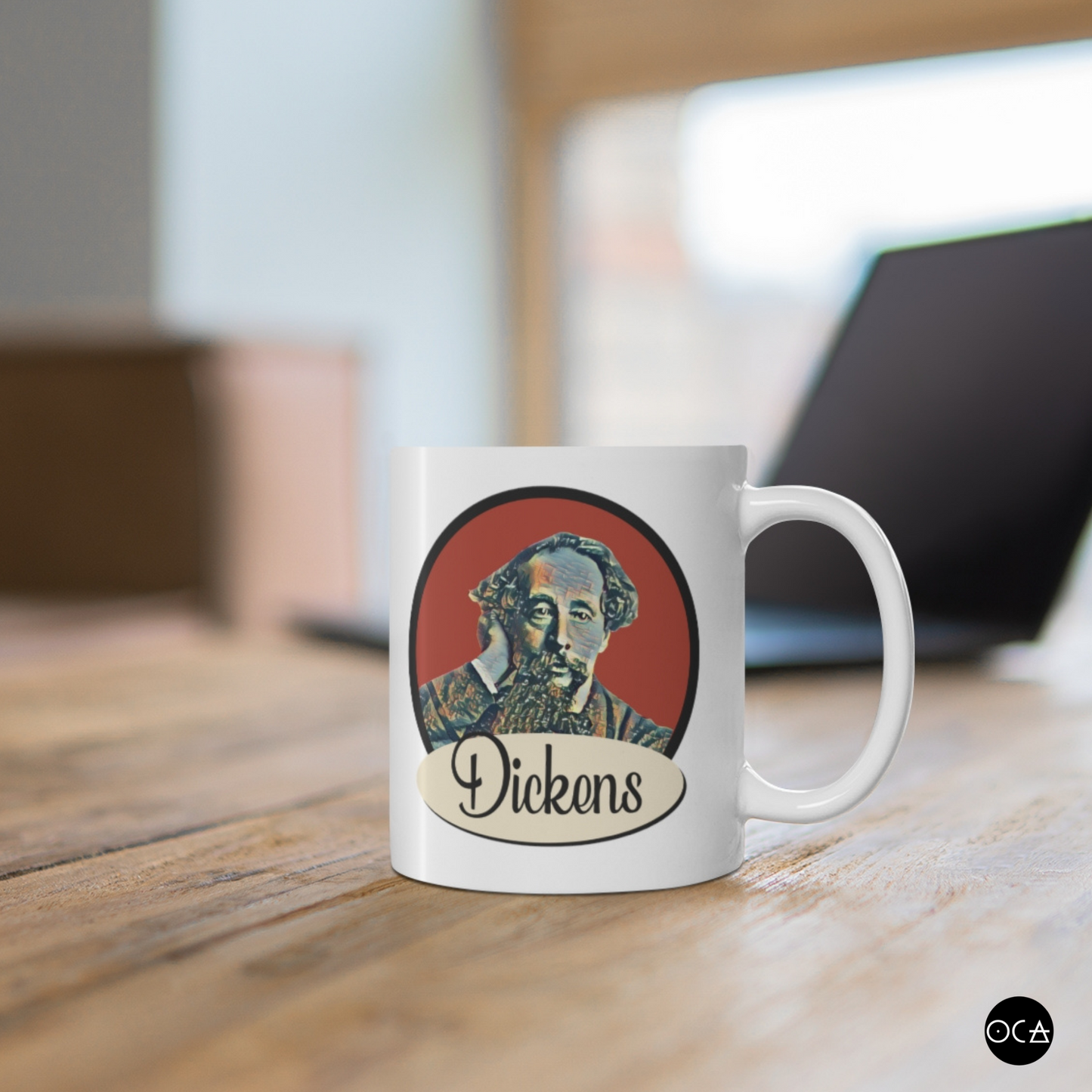 Charles Dickens Mug (Doublesided/2 Color Options)