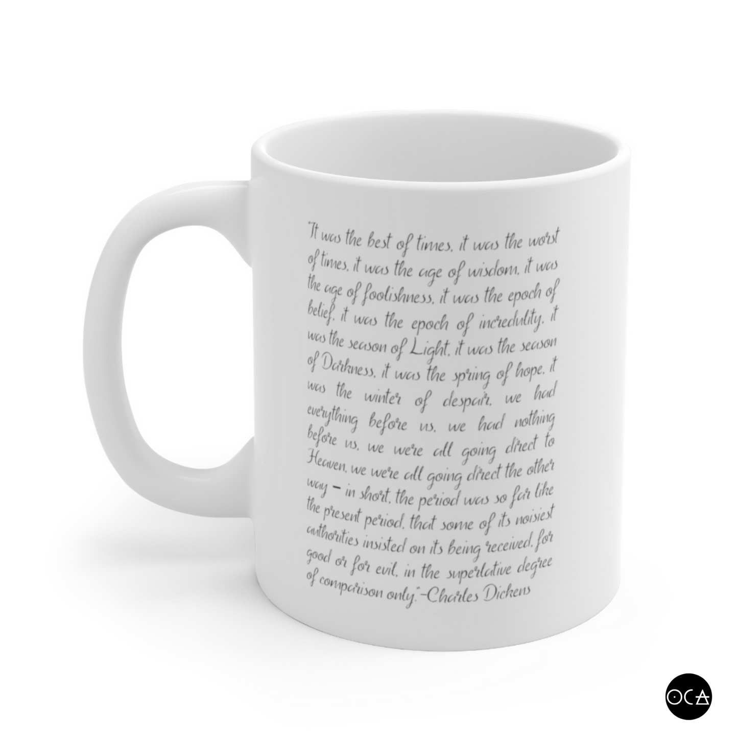 Charles Dickens Mug (Doublesided/2 Color Options)
