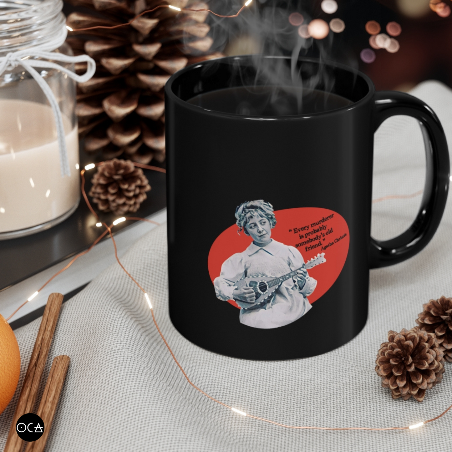 Agatha Christie Mug (Doublesided/2 Color Options)