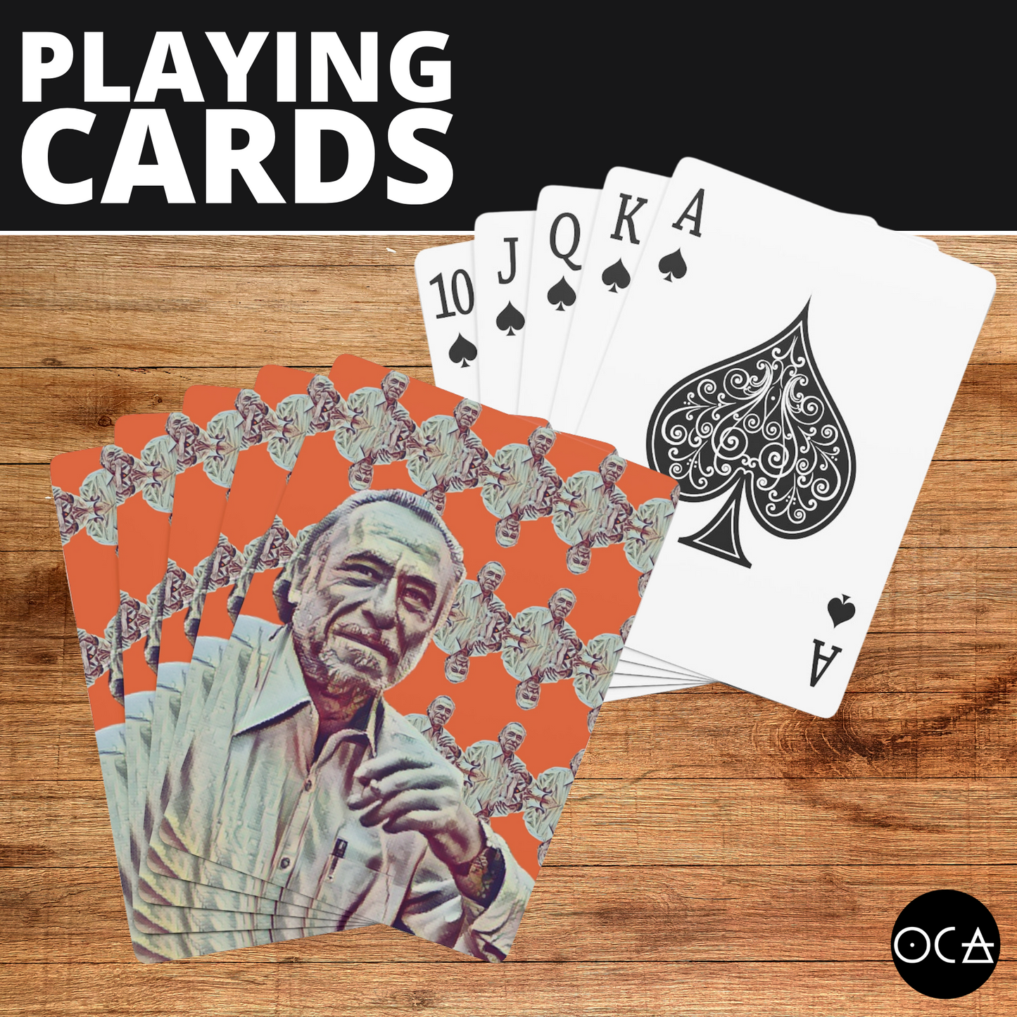 Charles Bukowski Playing Cards