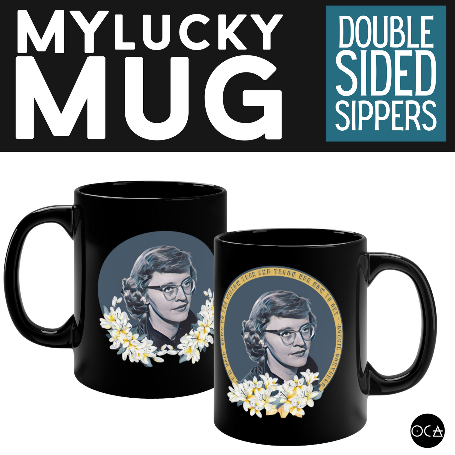 Connie Converse Mug (Doublesided/2 Color Options)