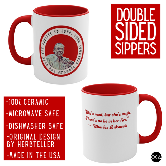 Charles Bukowski Mug (Double Sided)