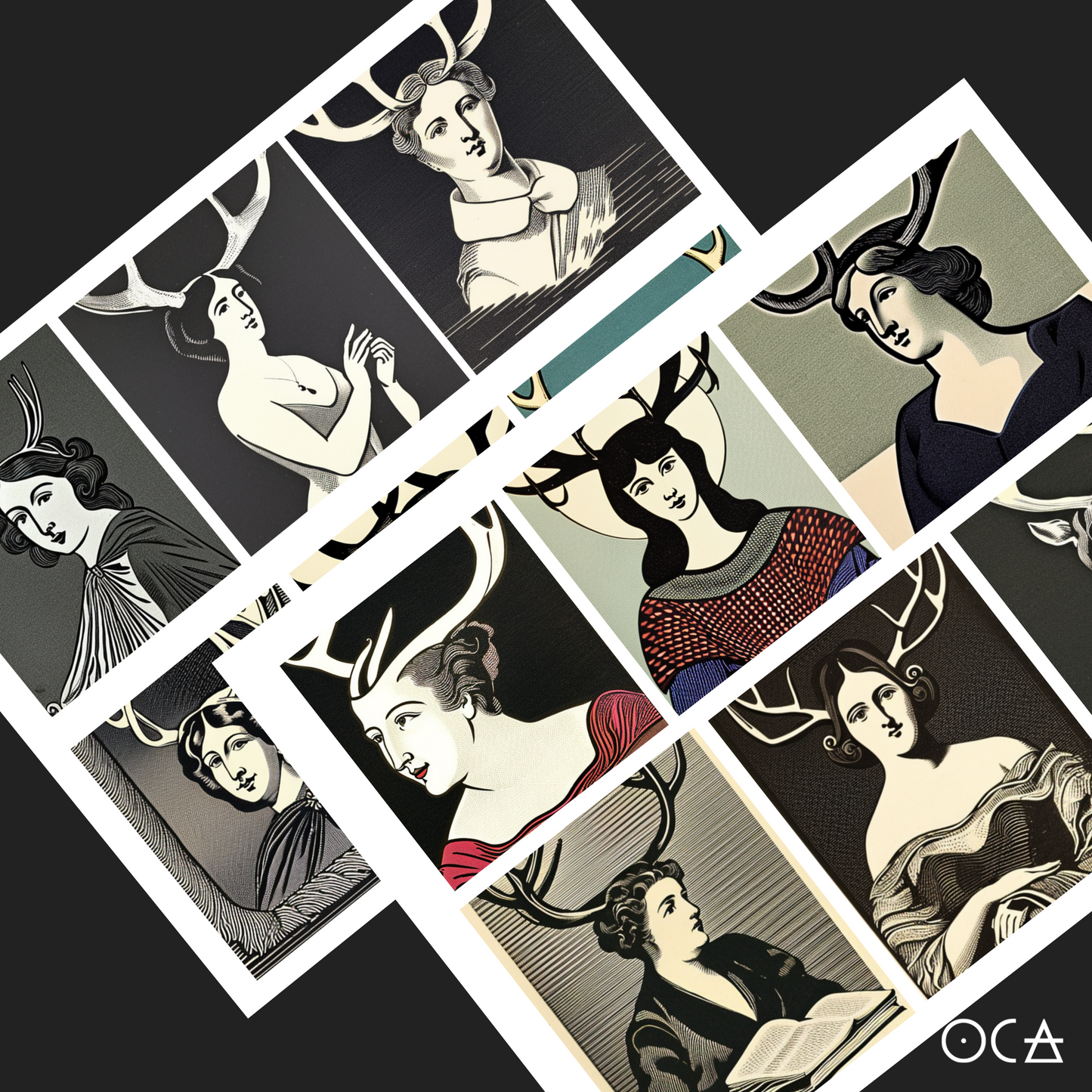 Sip&Snip Collage Kit (Digital/Printables) | Deerwood