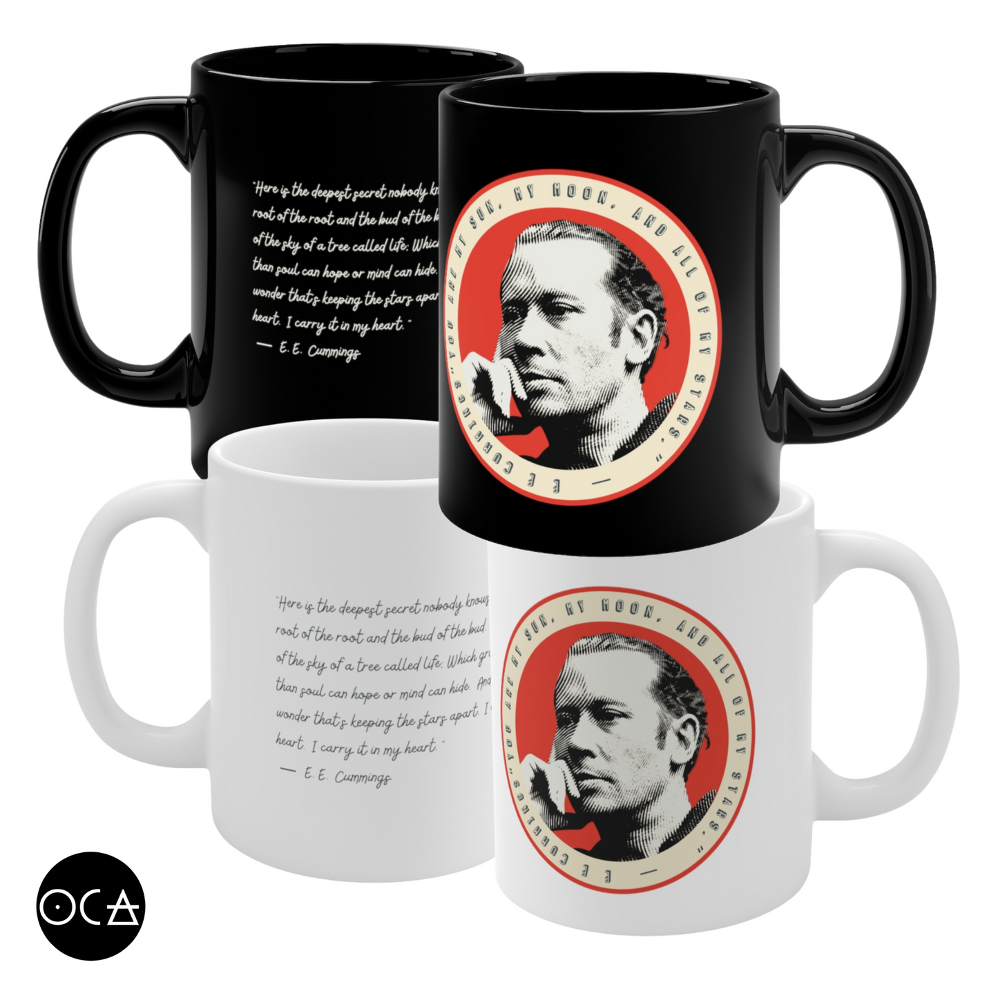 E.E. Cummings Mug (Doublesided/2 color options)