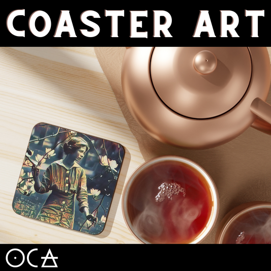 Edna St. Vincent Millay Coaster Art