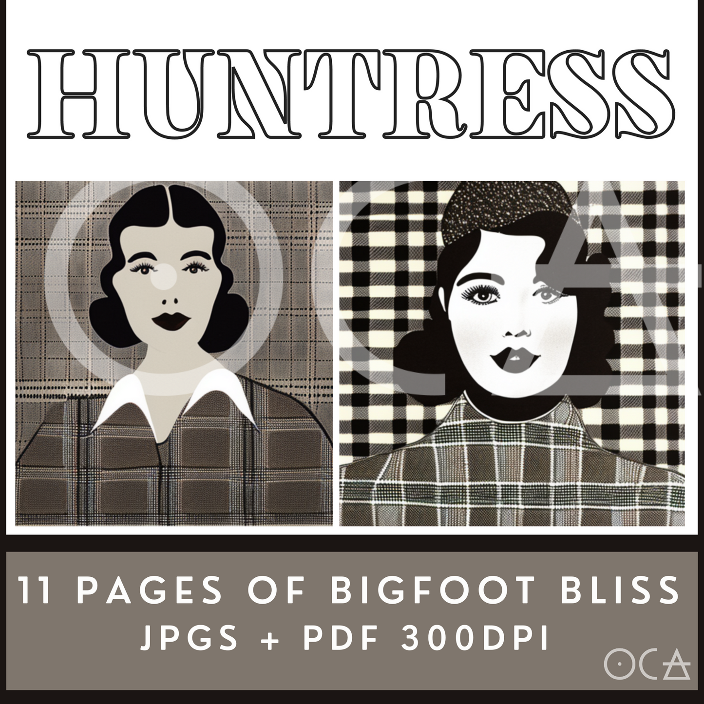 Finding Bigfoot | Sip&Snip Collage Kit (Digital/Printable)