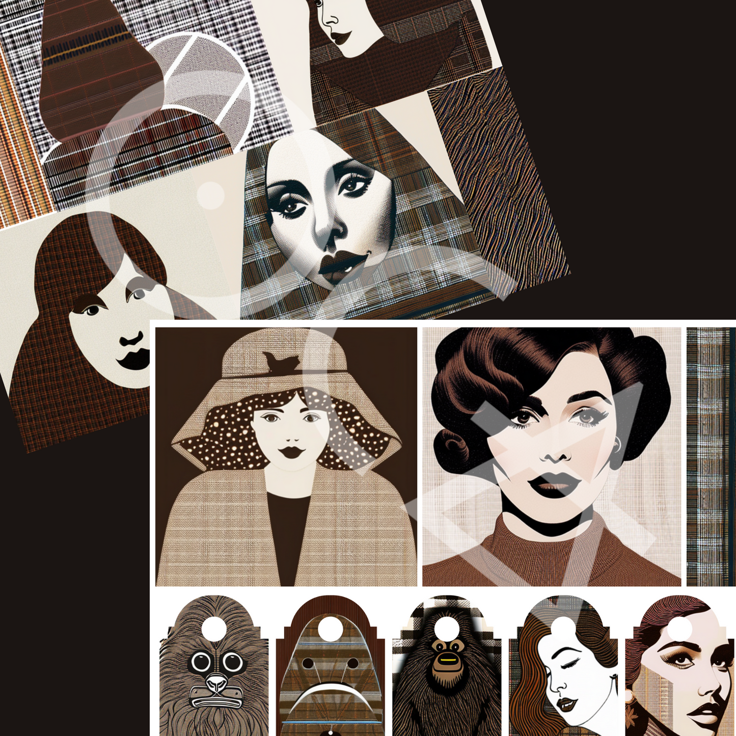 Finding Bigfoot | Sip&Snip Collage Kit (Digital/Printable)