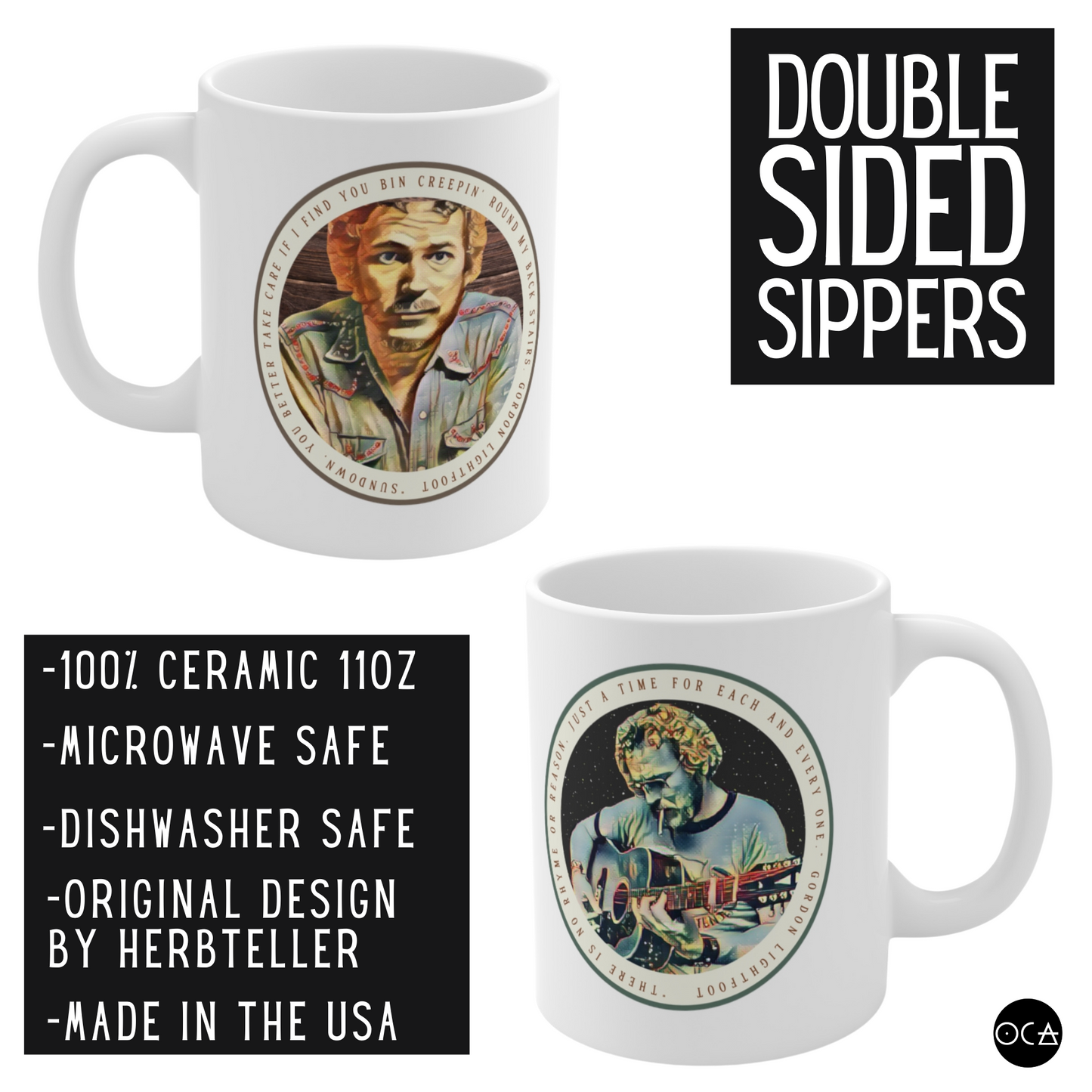 Gordon Lightfoot (Doublesided/2 Color Options)