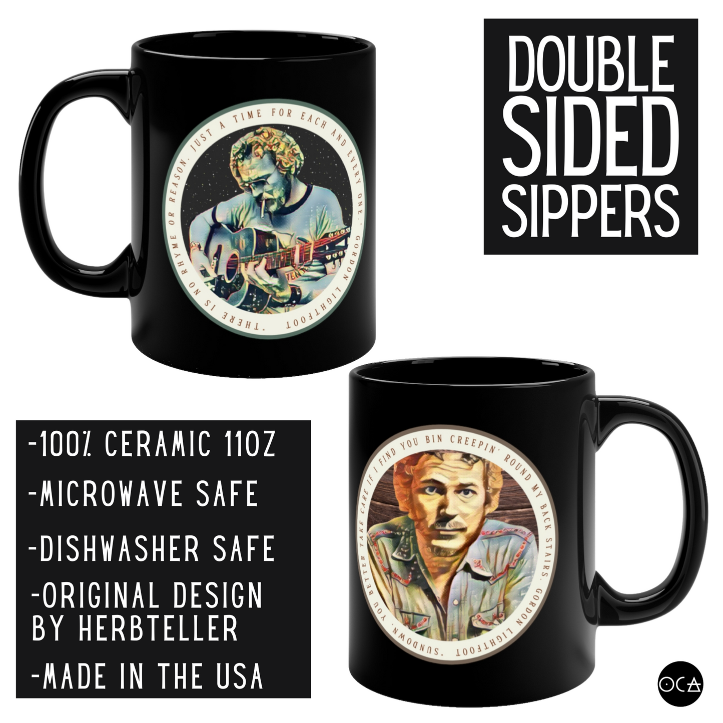 Gordon Lightfoot (Doublesided/2 Color Options)
