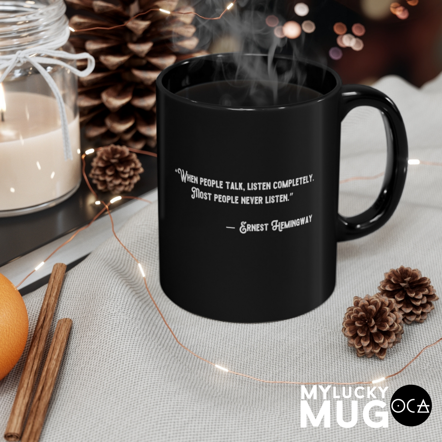 Hemingway Mug (Doublesided/2 Color Options)