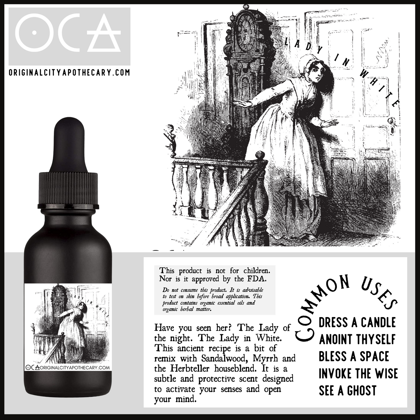 Lady In White Oi/Perfume/Spray (Aromatic Protection Blend)