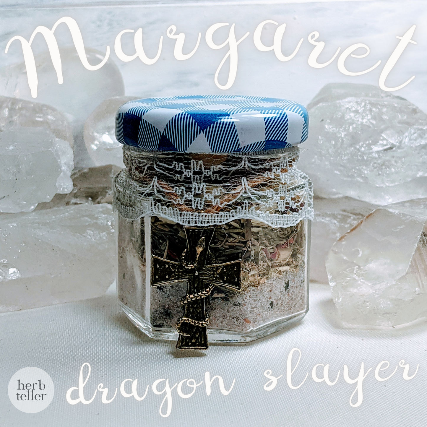 Saint Margaret the Dragon Slayer Herbmusement (Tea/Oil/Stones/Herbtention) Ritual Set