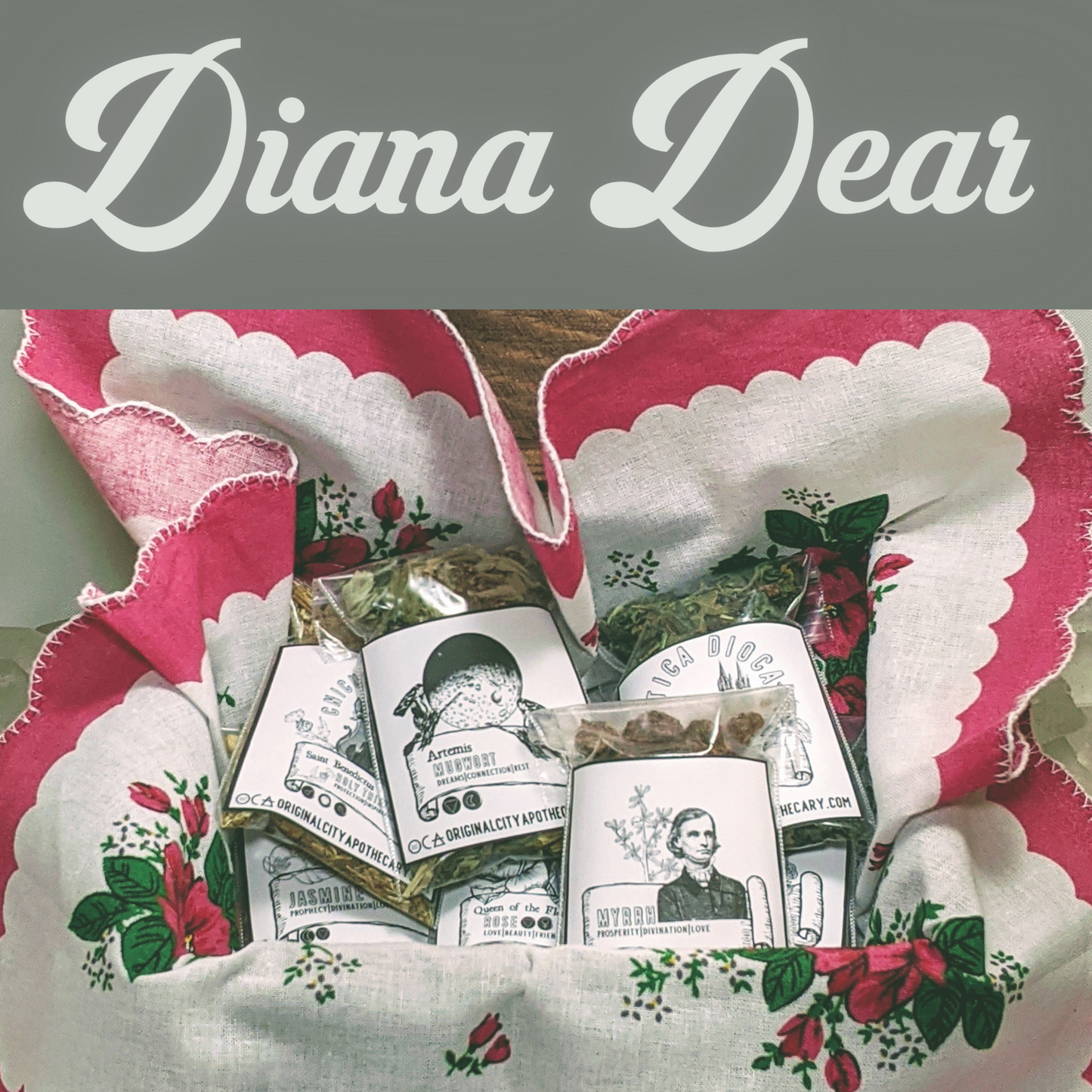 Ceremoment: Diana Dear (Tea/Incense/Ritual/Oil Set)