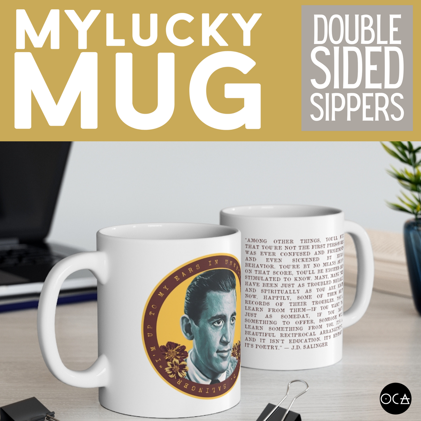 J.D. Salinger Mug (Doublesided)