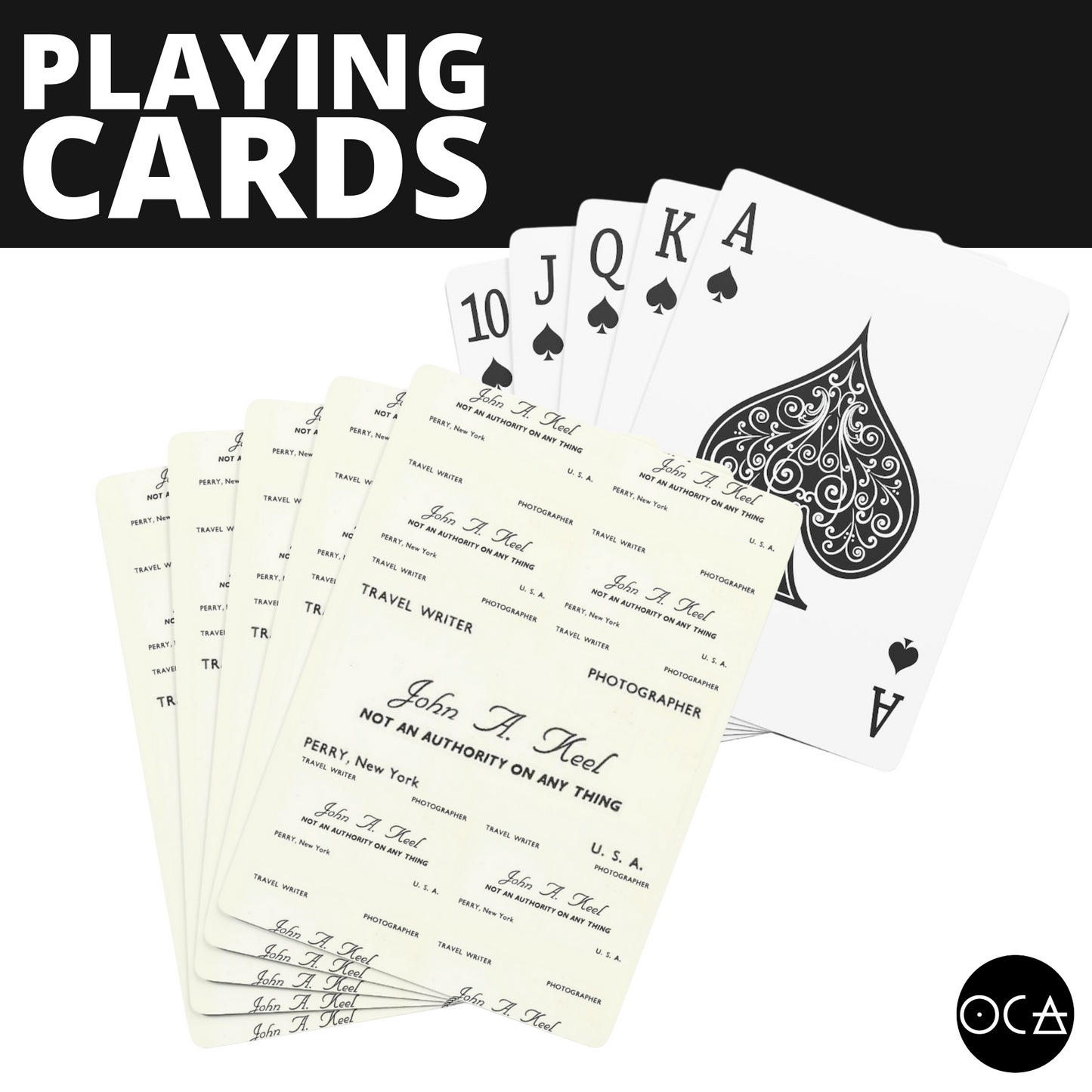 John A. Keel Playing Cards | Herbteller Cartomancy Printable Included