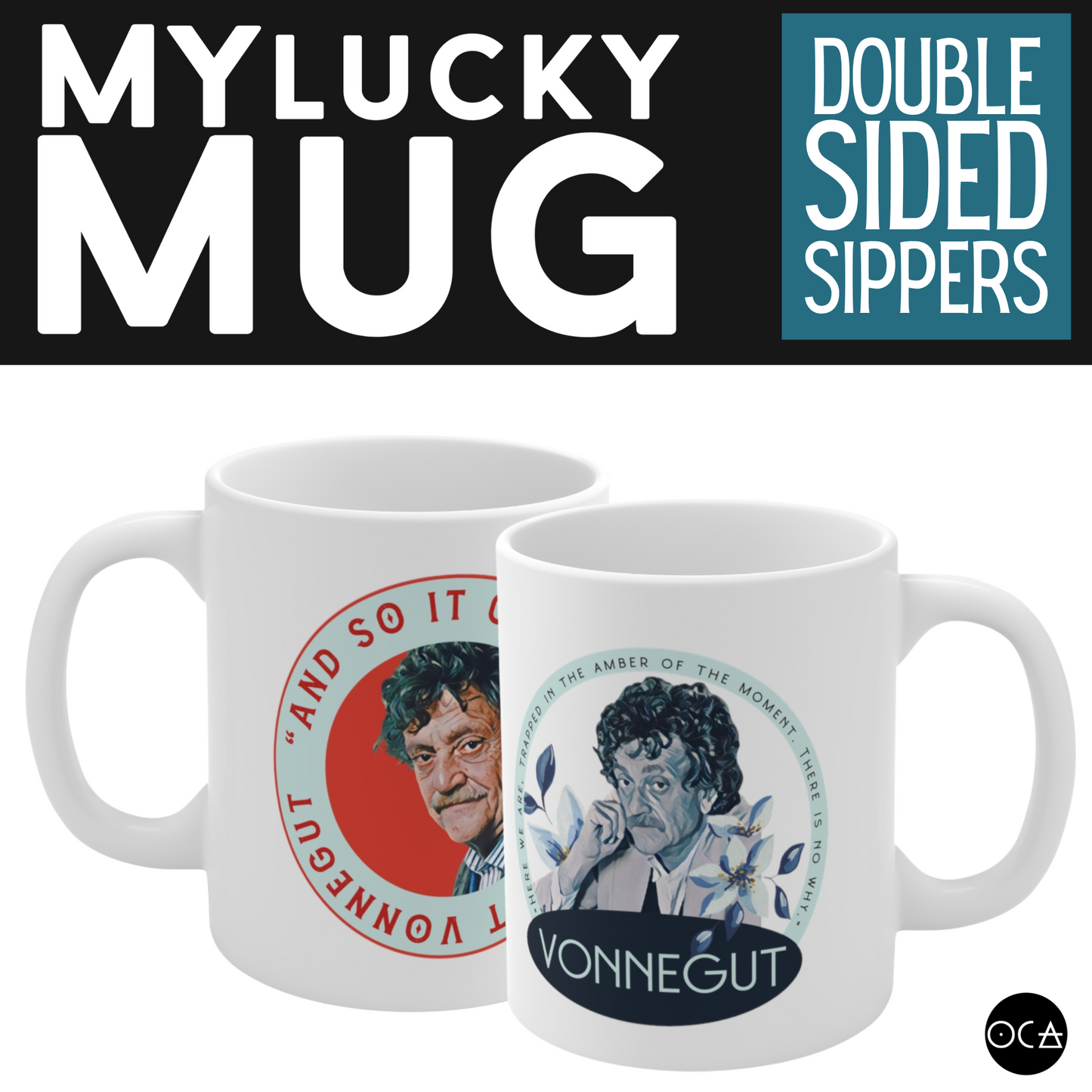 Kurt Vonnegut Mug (Doublesides/2 Design Options)