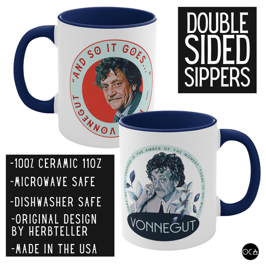Kurt Vonnegut Mug (Doublesides/2 Design Options)