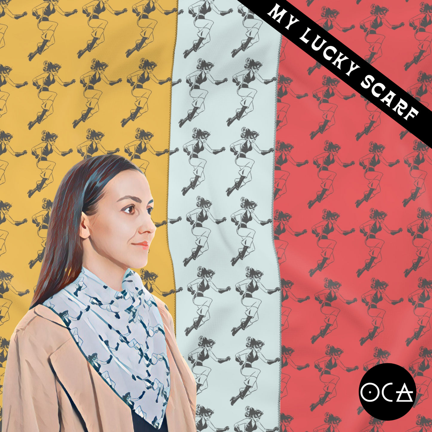 Storyscarf: Lady Hero (Sheer Scarf/Multiple Colors)