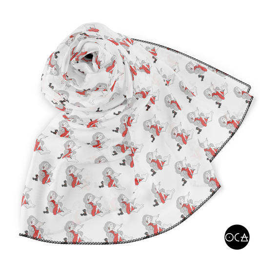 Storyscarf: Little Lady Reader (Sheer Scarf/Multiple Colors)
