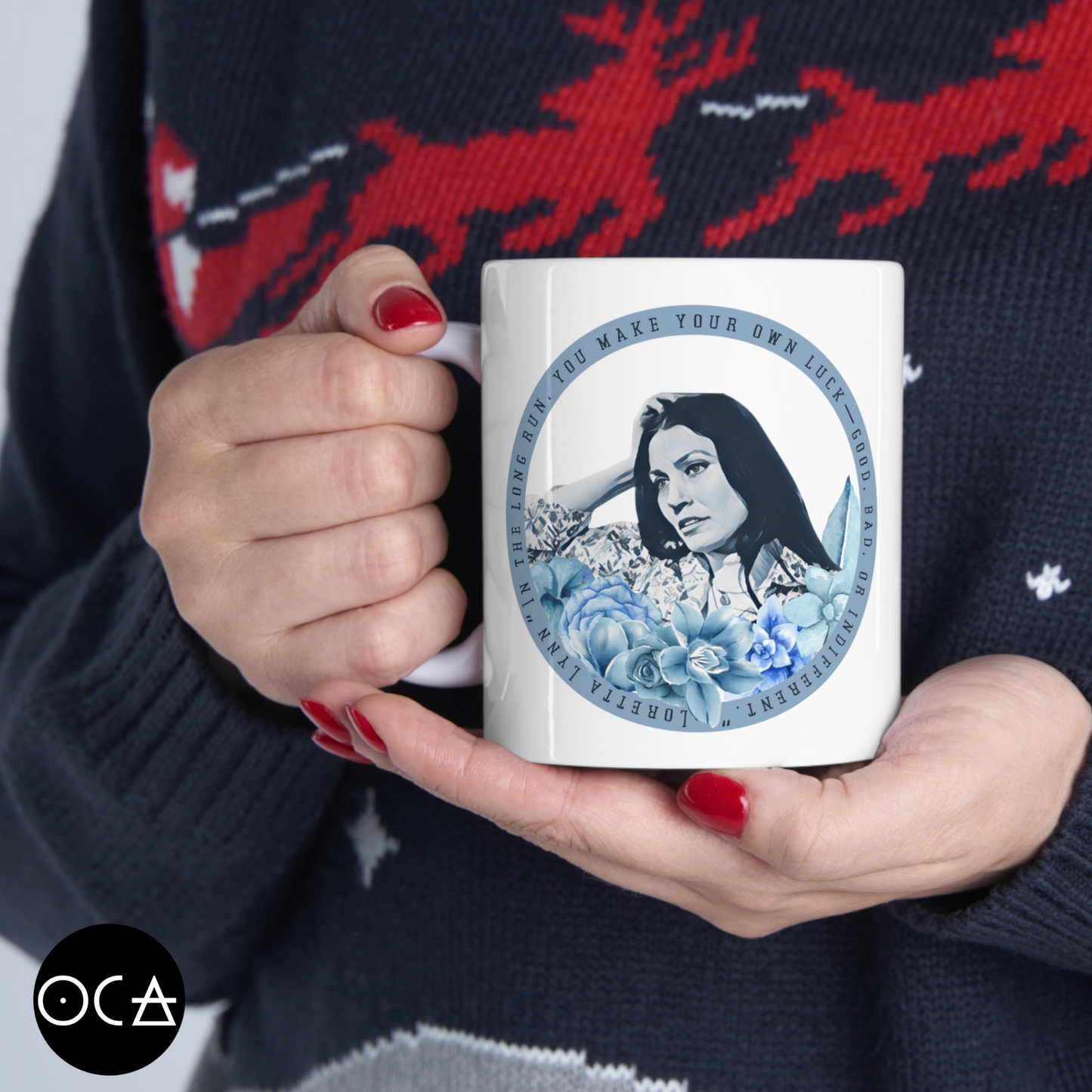 Loretta Lynn Tribute Mug (3 Design Options/Doublesided) Herbteller Songbook Series