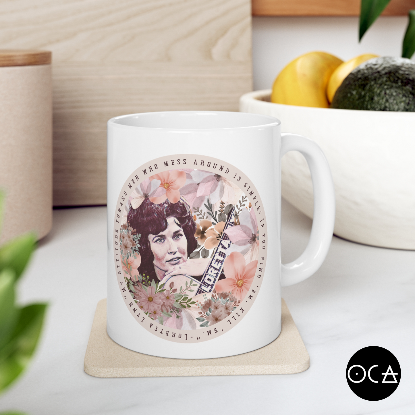 Loretta Lynn Tribute Mug (3 Design Options/Doublesided) Herbteller Songbook Series