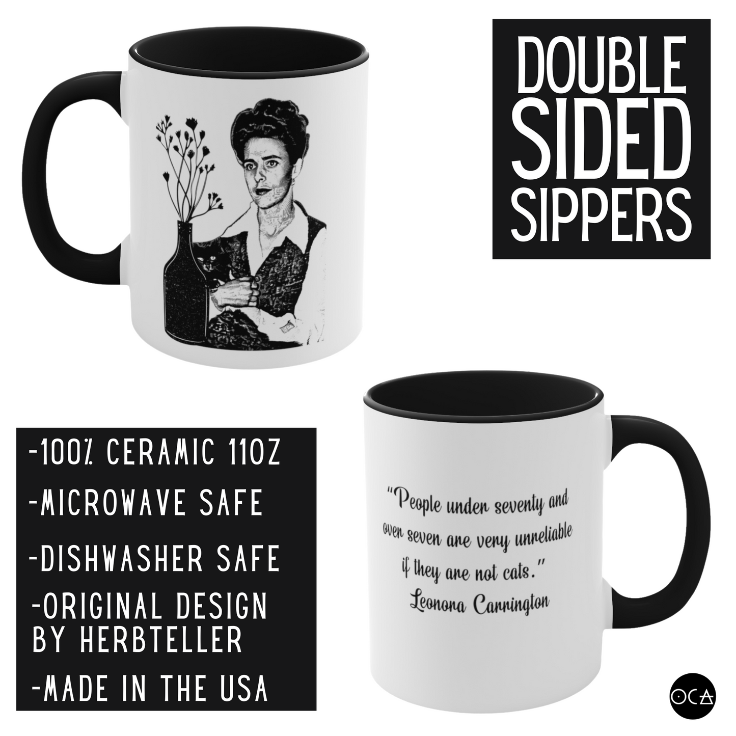 Leonora Carrington Mug (Doublesided/2 Color Options)