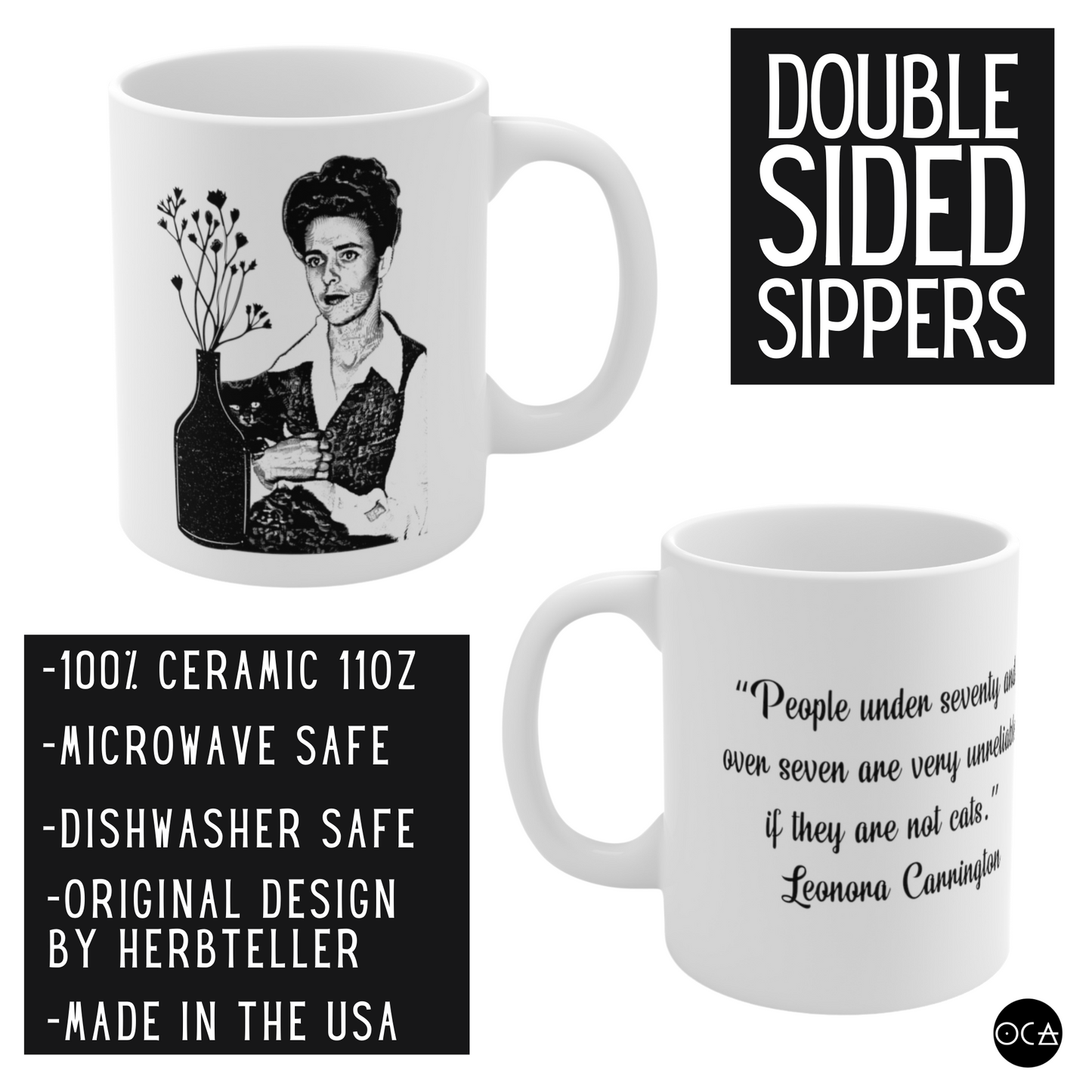 Leonora Carrington Mug (Doublesided/2 Color Options)