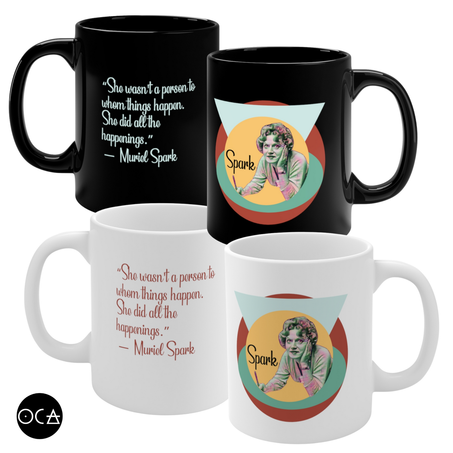 Muriel Spark Mug (Doublesided/2 Color Options)