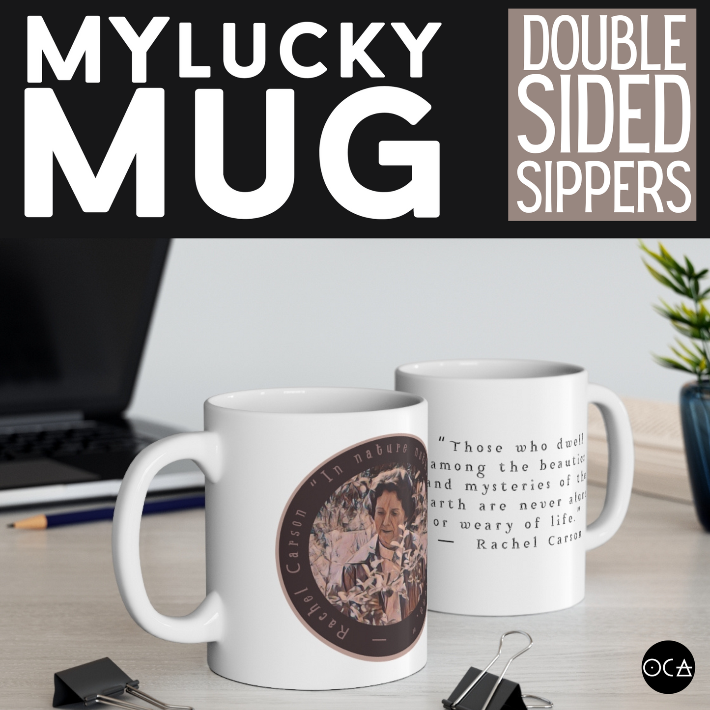 Rachel Carson Doublesided Mug (2 Different Design Options)