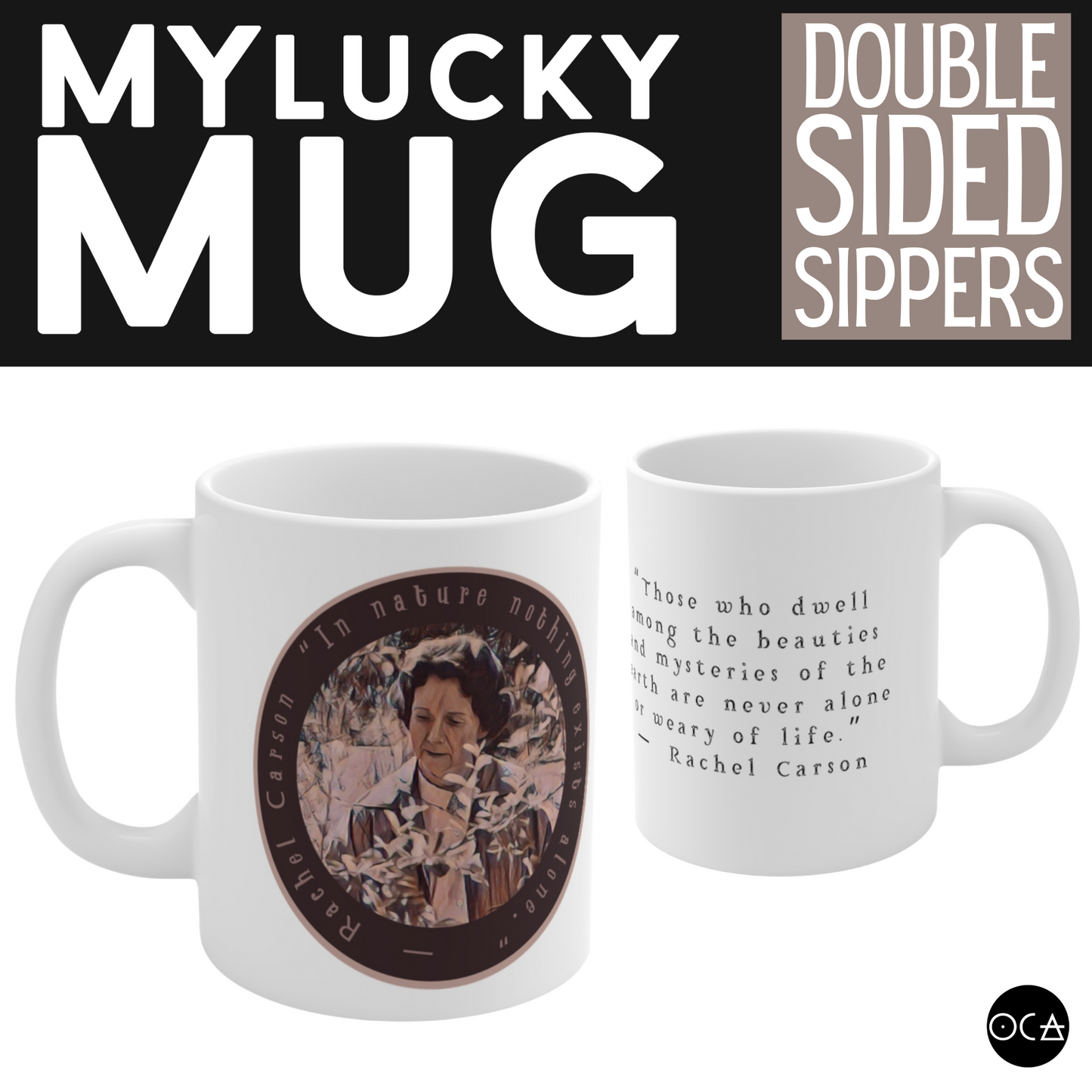 Rachel Carson Doublesided Mug (2 Different Design Options)