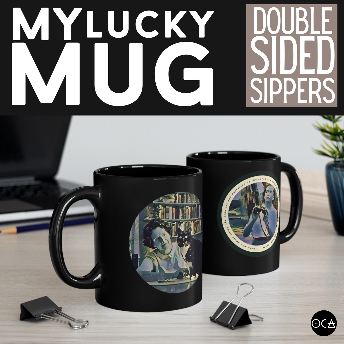 Rachel Carson Doublesided Mug (2 Different Design Options)