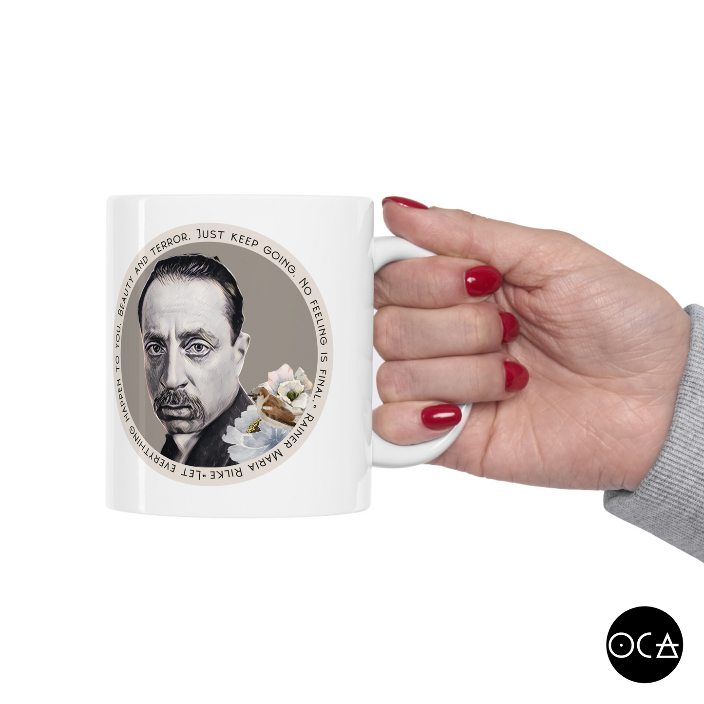 Rainer Maria Rilke Mug (Doublesided)