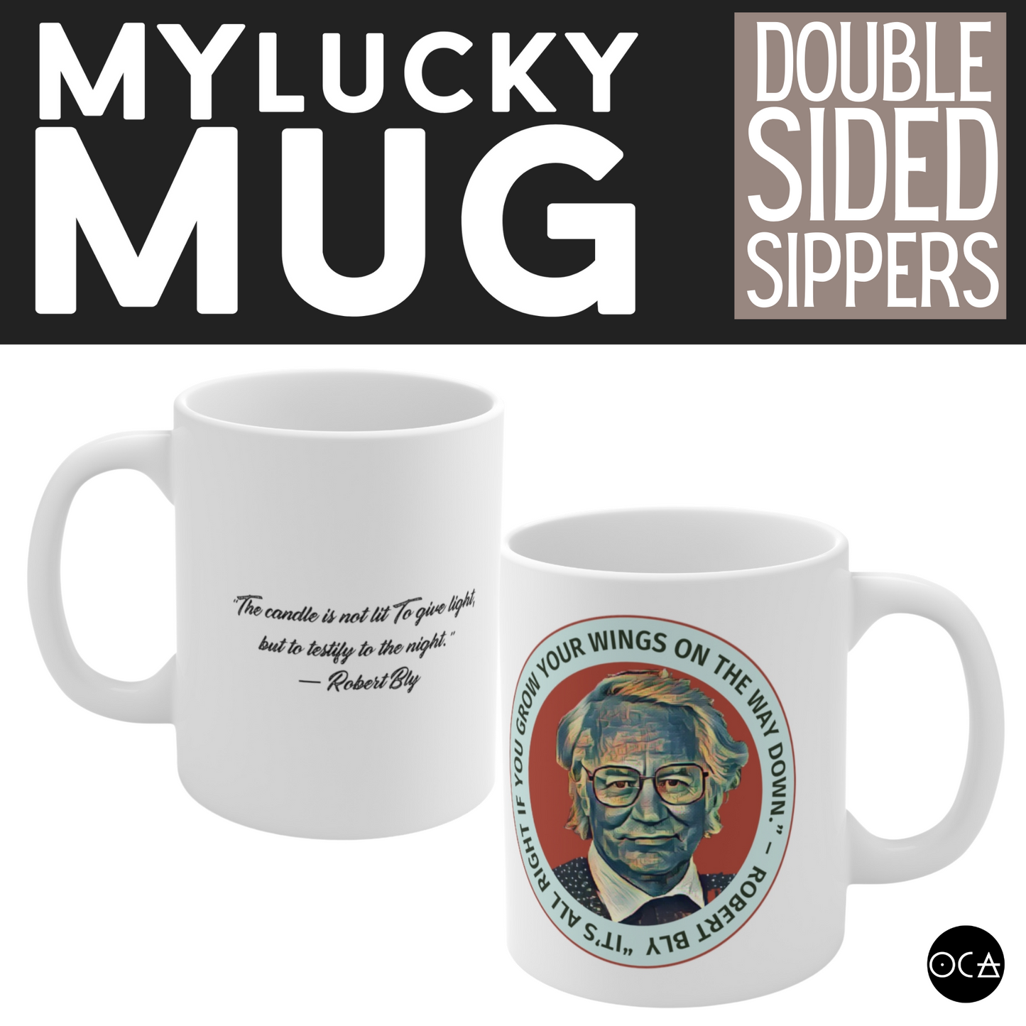 Robert Bly Mug (Doublesided)