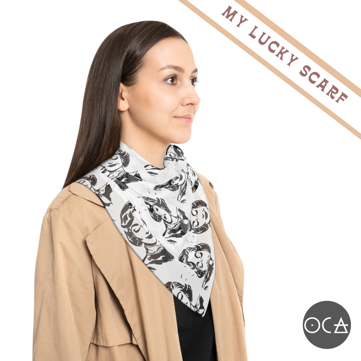 Storyscarf: Scarf Lady Scarf (Sheer Scarf)