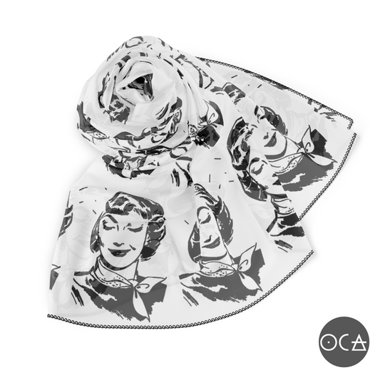 Storyscarf: Scarf Lady Scarf (Sheer Scarf)